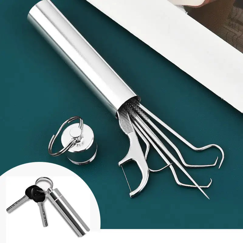 CleanTeeth™ - Zahnstocher-Set Aus Edelstahl (50% RABATT)