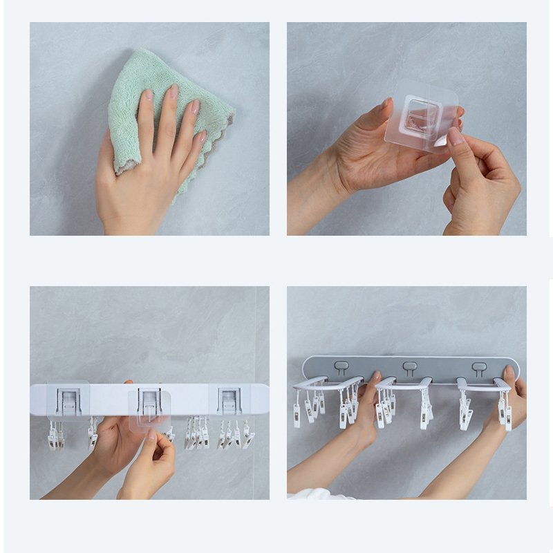 ClipFold™ | lochfreies, faltbares Design für schnelles, effizientes Trocknen von Kleidungsstücken