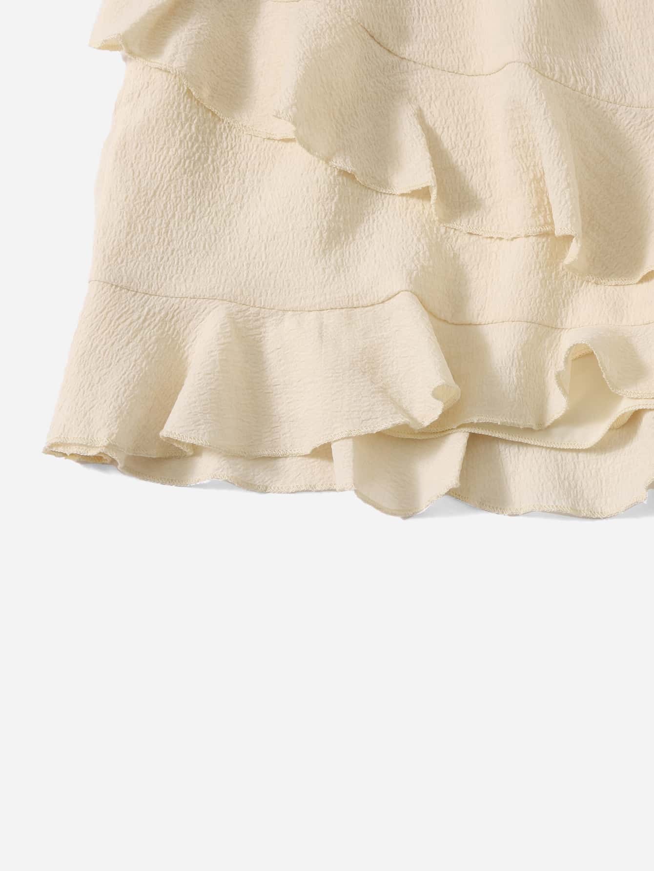 PLUSSIZE Hosenrock mit Papiertüten Taille, Rüschen