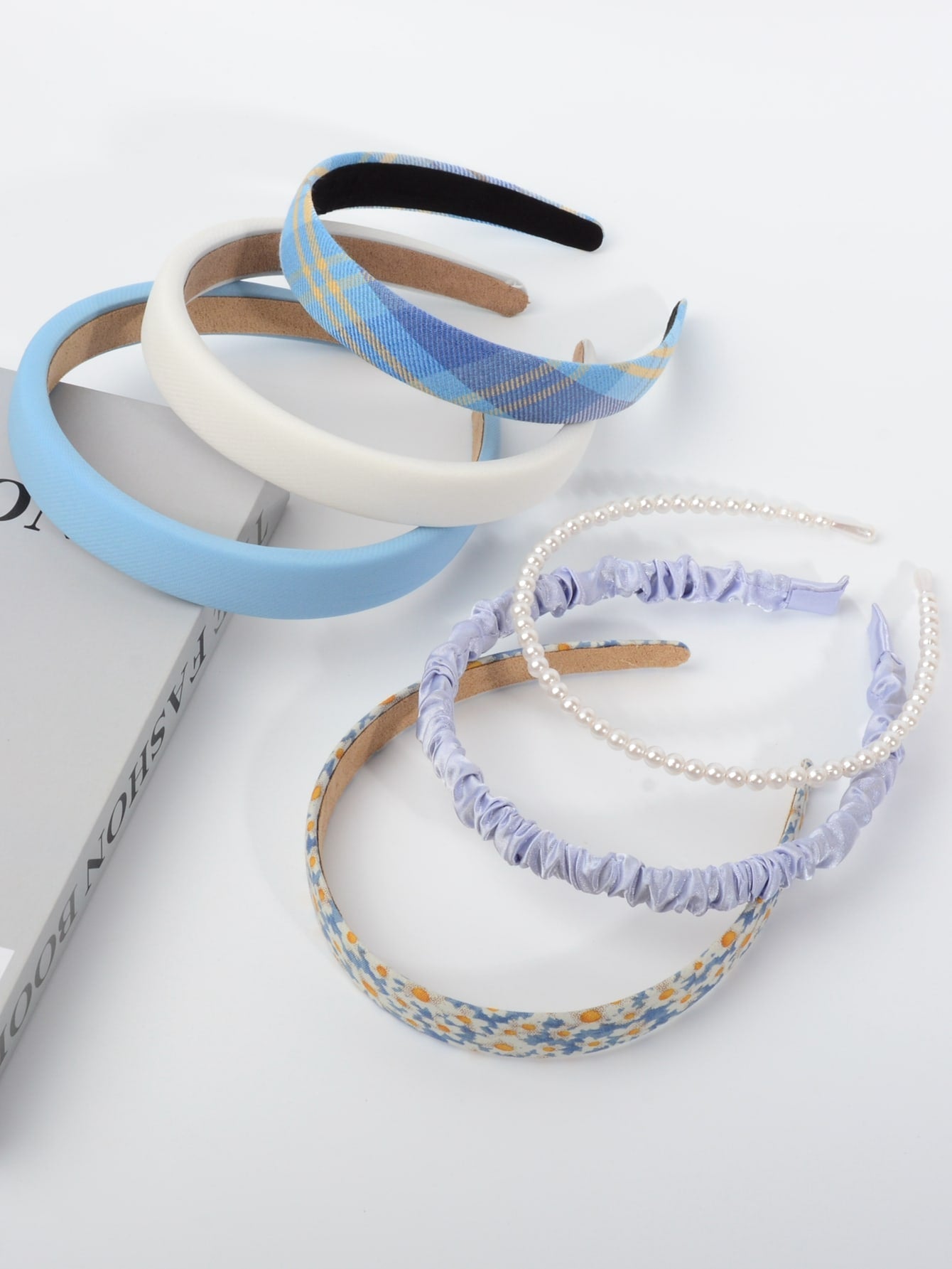 6 Stücke Stirnband mit Kunstperle Dekor