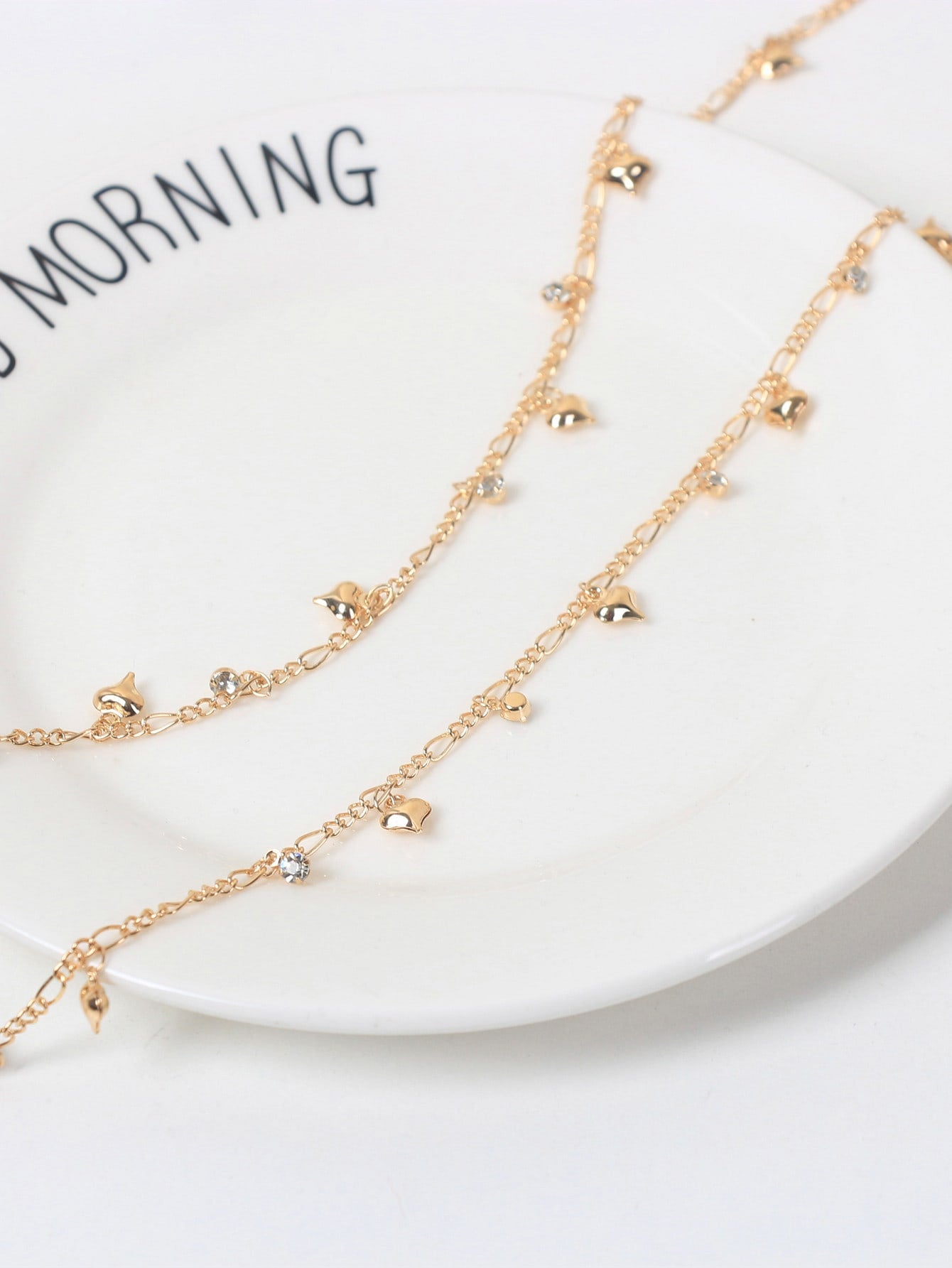 2 Stücke Haarklammer mit Strass, & Herz Dekor