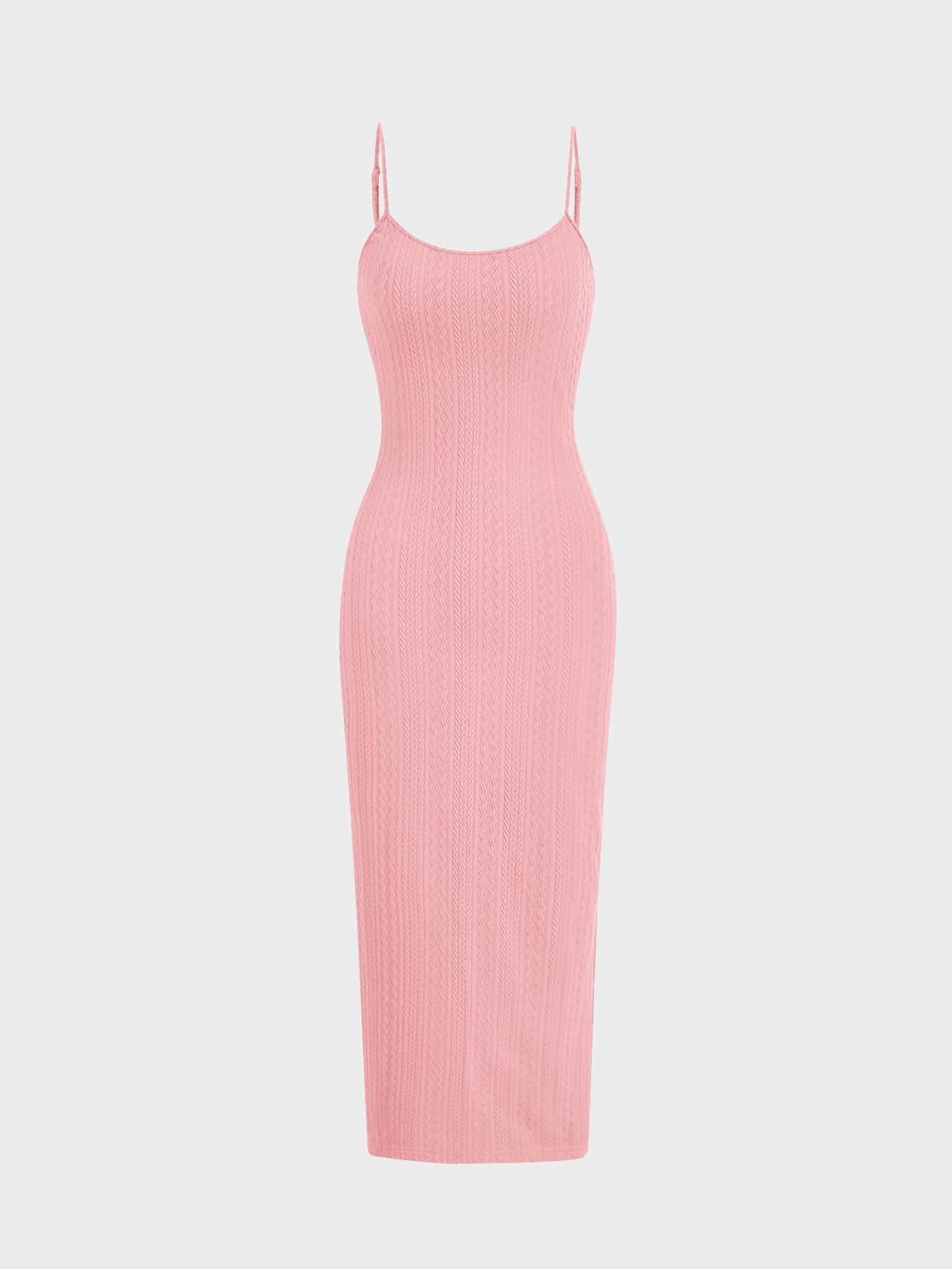 Cami Kleid mit Schlitz am Saum