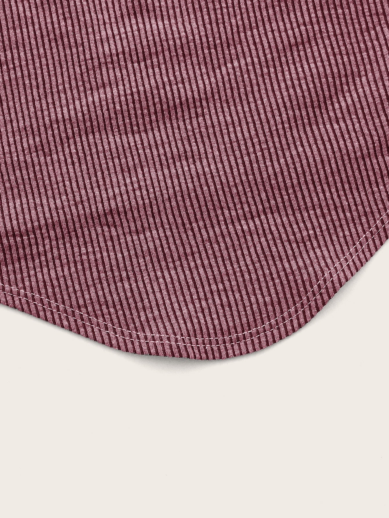 Crop Tube Top mit Rippenstrick Strass, Ring Dekor, Bandana Saum