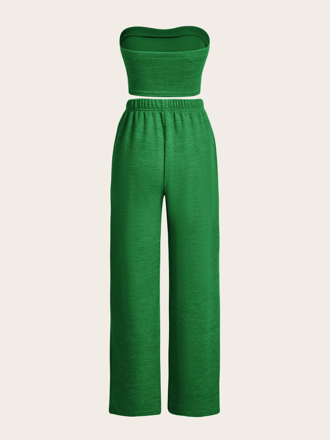 TRENDING Crop Tube Top & Hose mit weiten Beinen