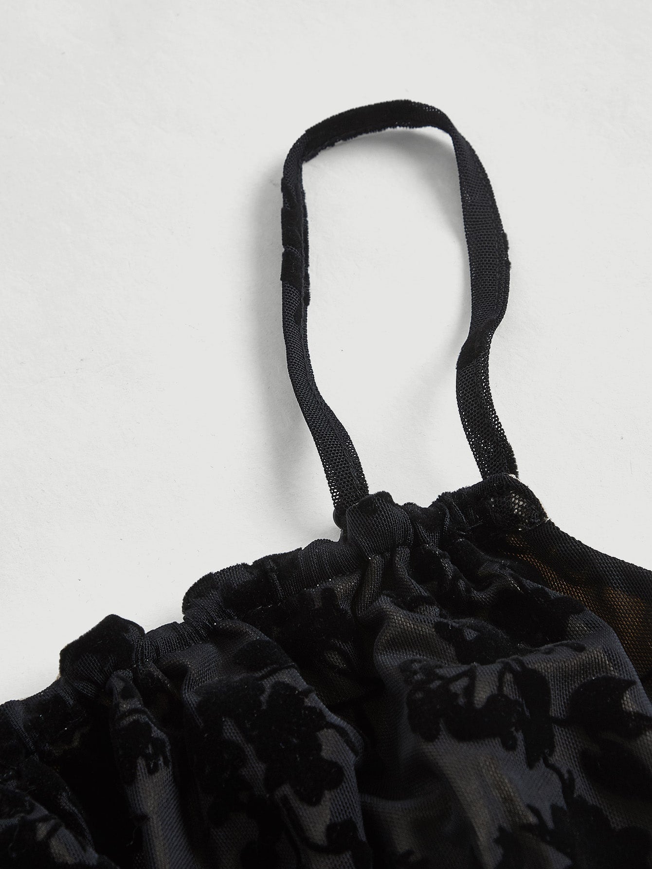 Cami Kleid mit Blume Muster, Band vorne