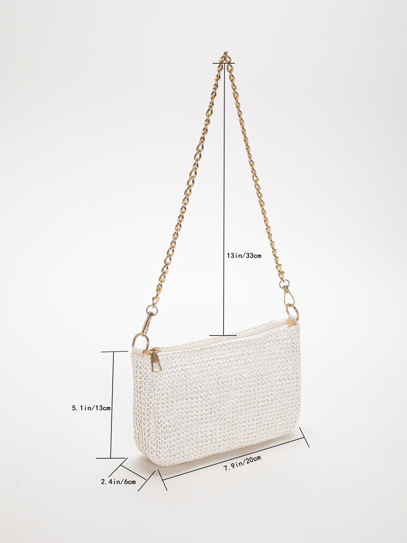 Strohtasche mit Mini Kette