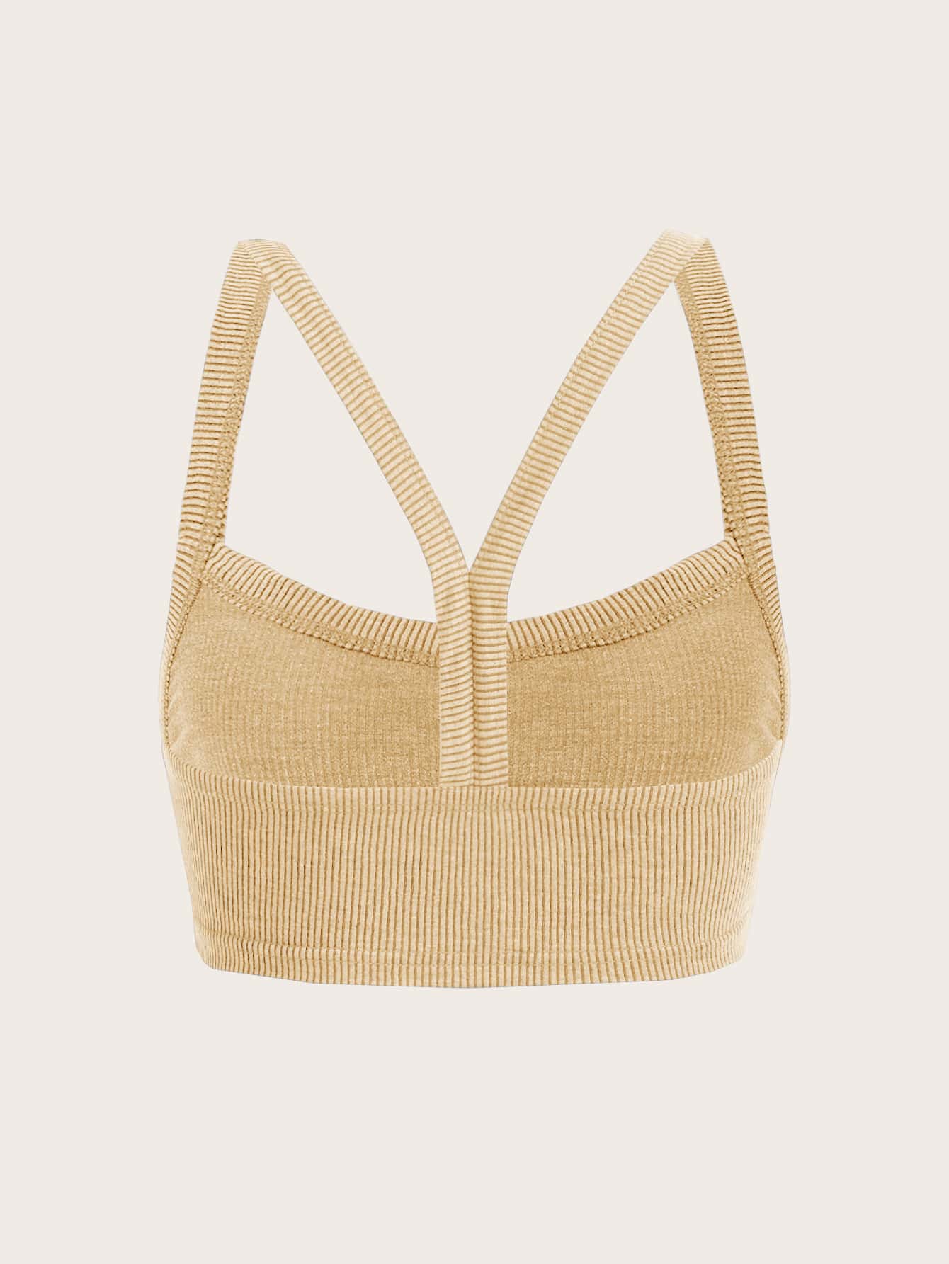 ICON Crop Cami Top mit Buchstabe Flicken Detail