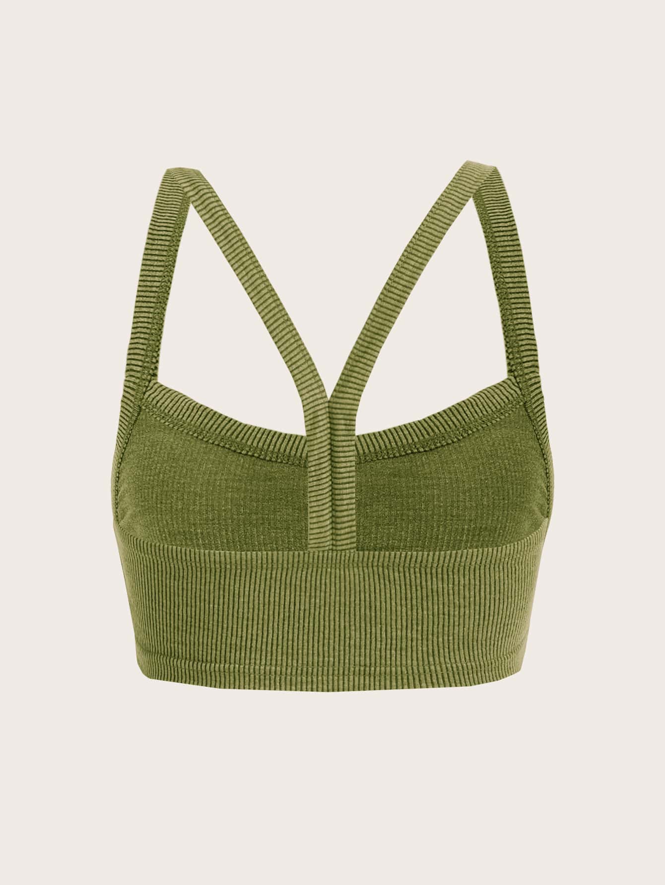 ICON Crop Cami Top mit Buchstabe Flicken Detail