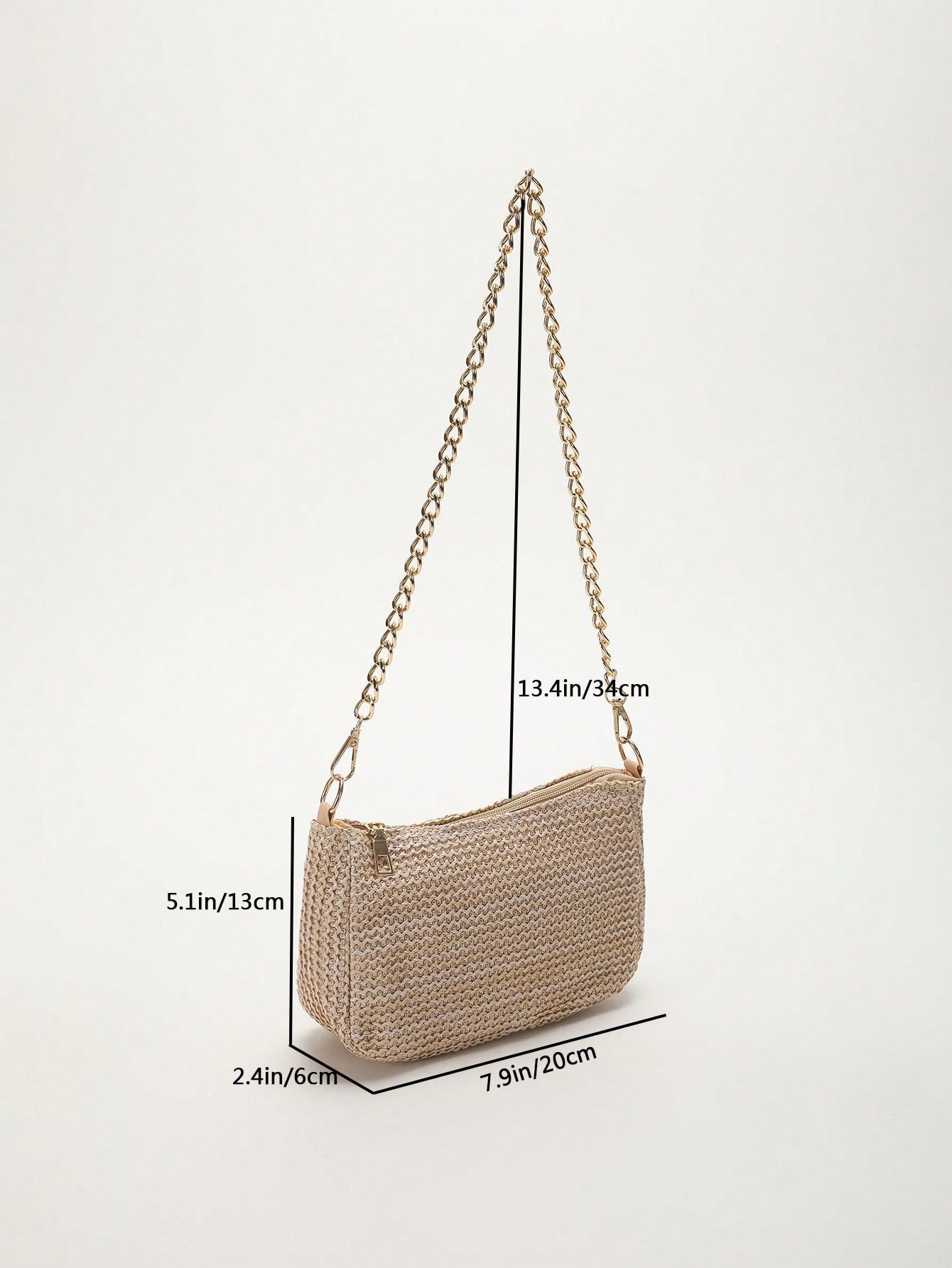 Strohtasche mit Mini Kette