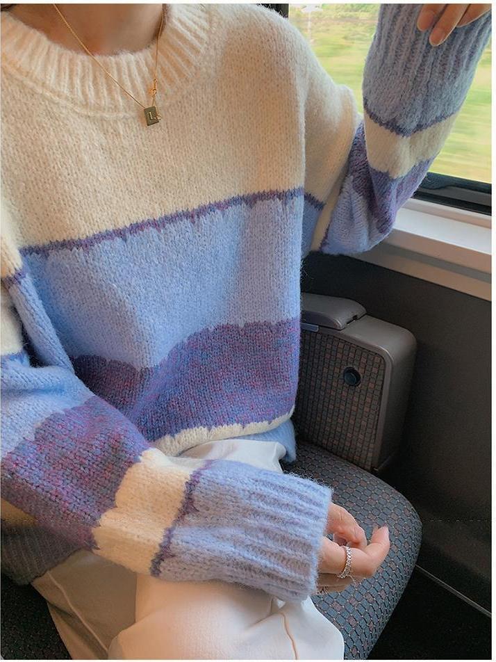 Mary™ - Klassischer gestreifter Rundhalspullover für Damen (50% RABATT)