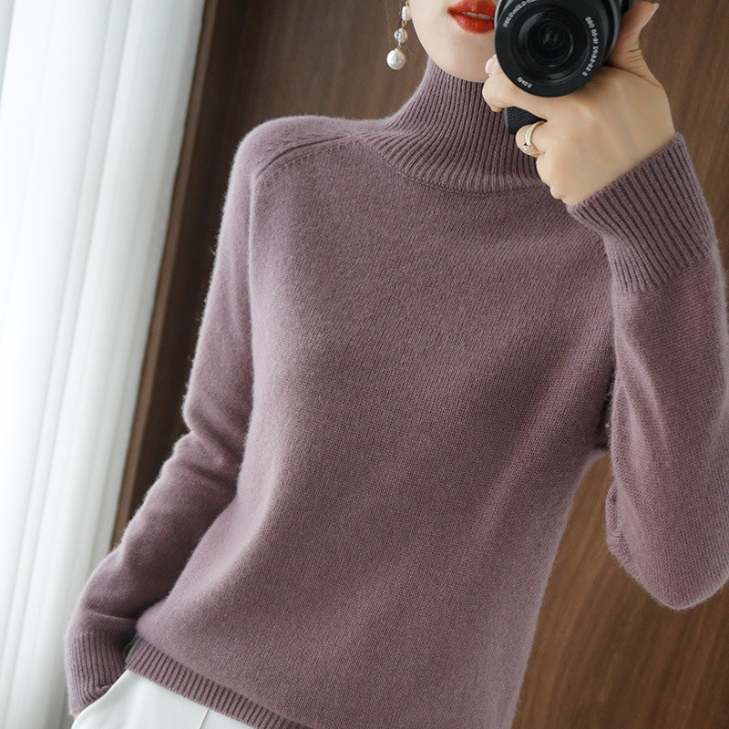 Veera™ - Solider Rollkragenpullover für Damen (50% Rabatt)