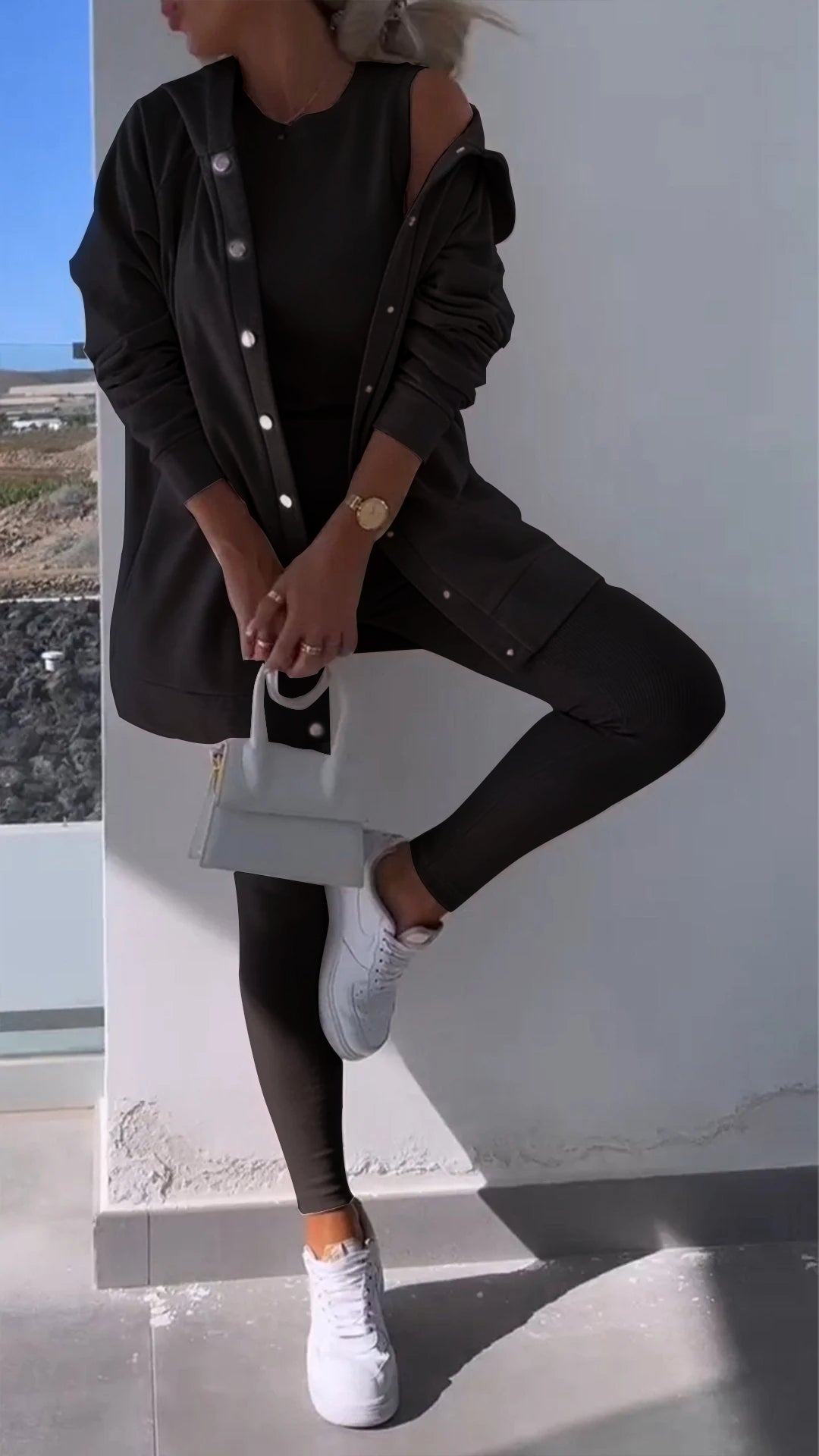 Kelsey™ - Bestehend Aus Strickjacke Und Sweatshirt Mit Kapuze