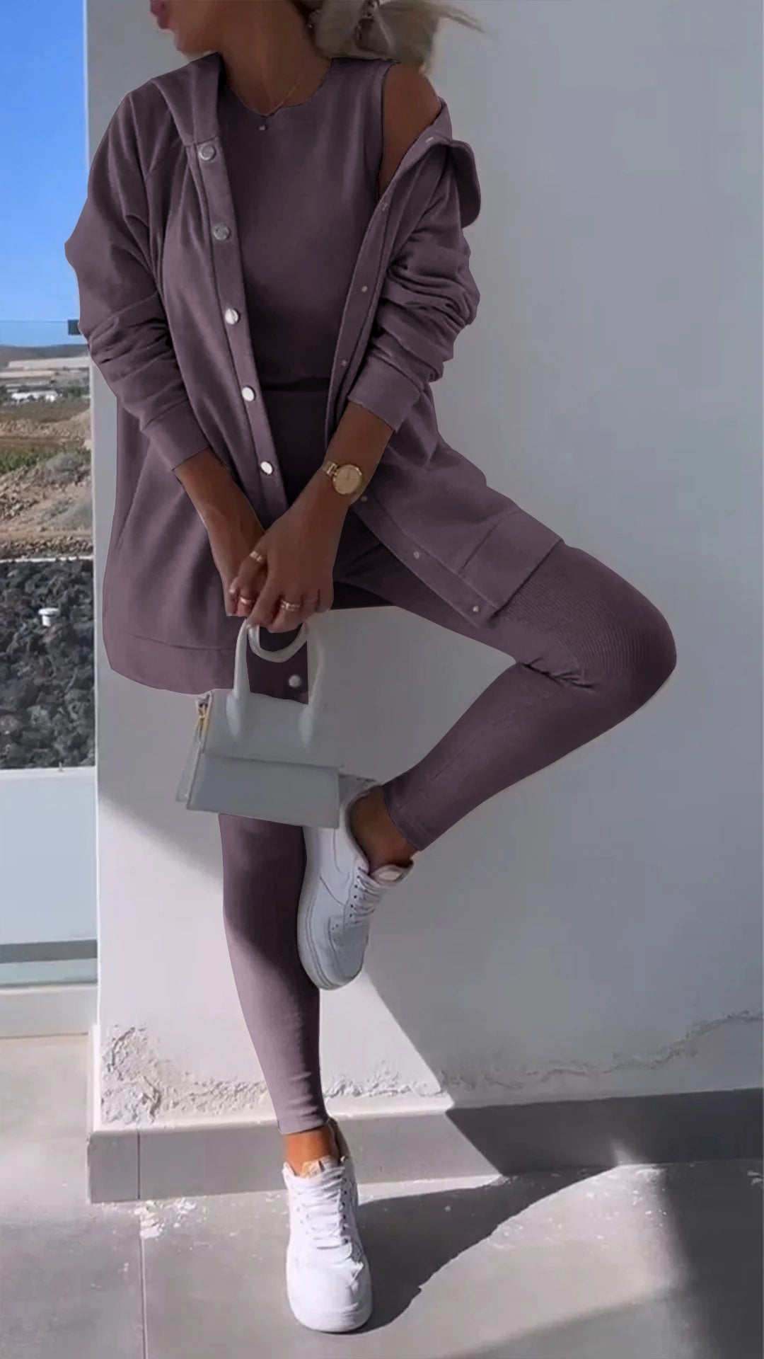 Kelsey™ - Bestehend Aus Strickjacke Und Sweatshirt Mit Kapuze