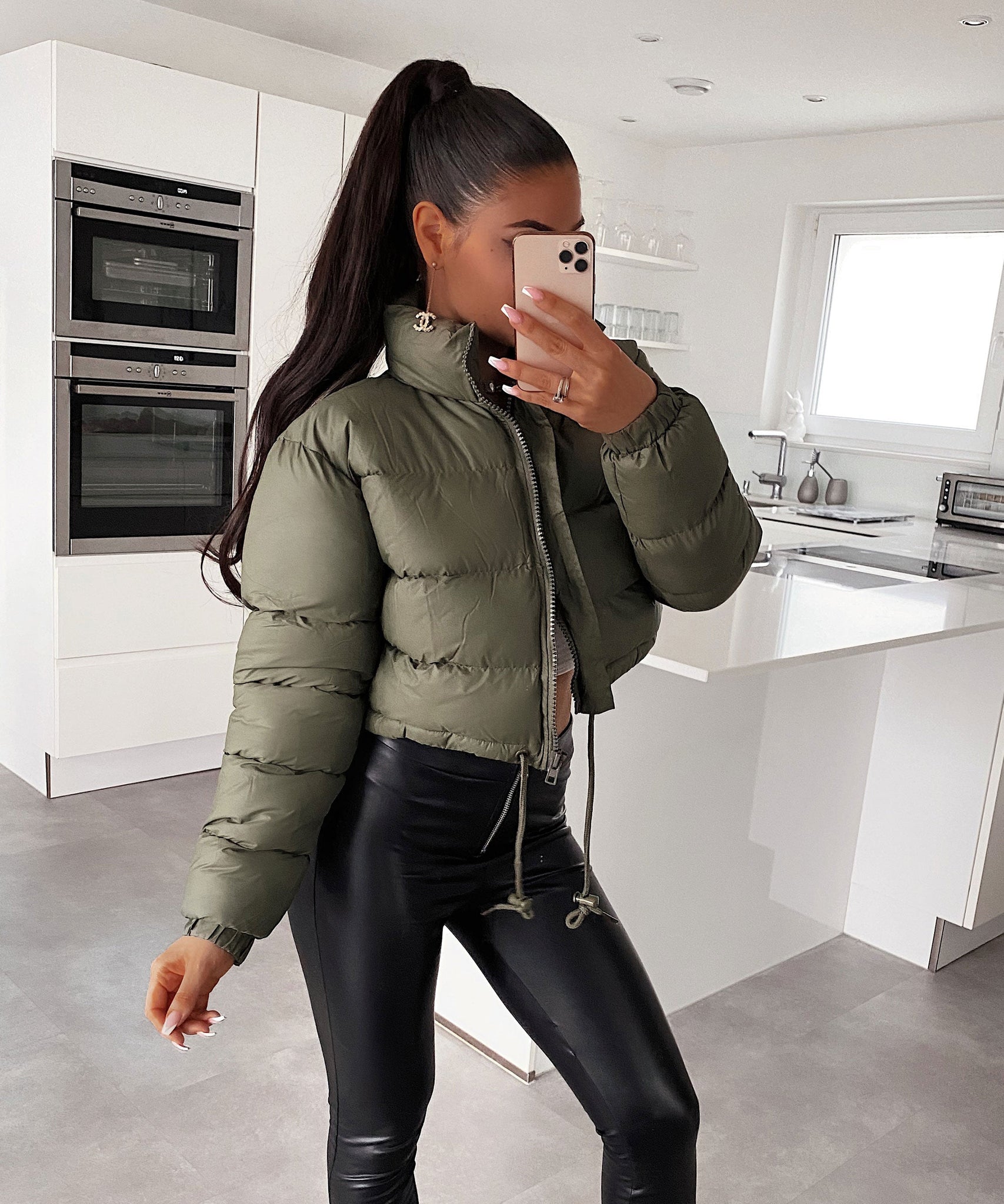 Crop Jacke Avianna Khaki