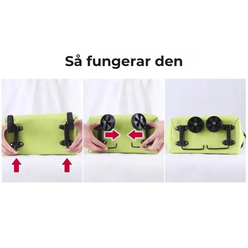 RollEase™ | Mühelose Verwandlung von der Handtasche zum Trolley