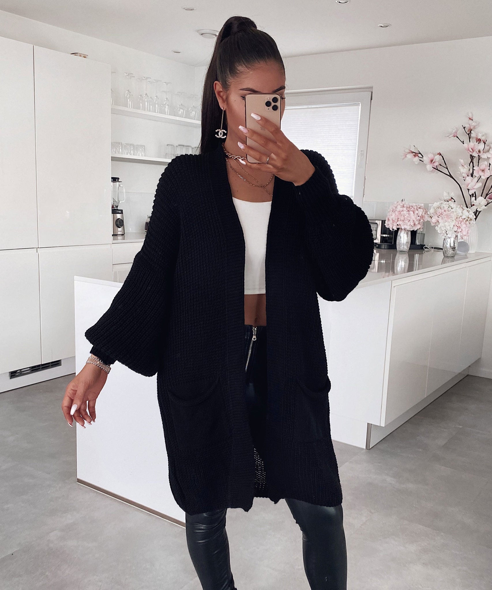 Cardigan Leilani Kurz Schwarz