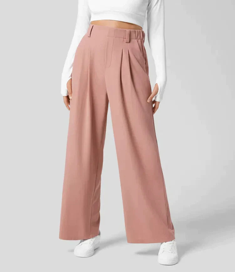 Rikke™ - Klassische Hose Mit Hoher Taille Und Weiten Beinen (50% RABATT)
