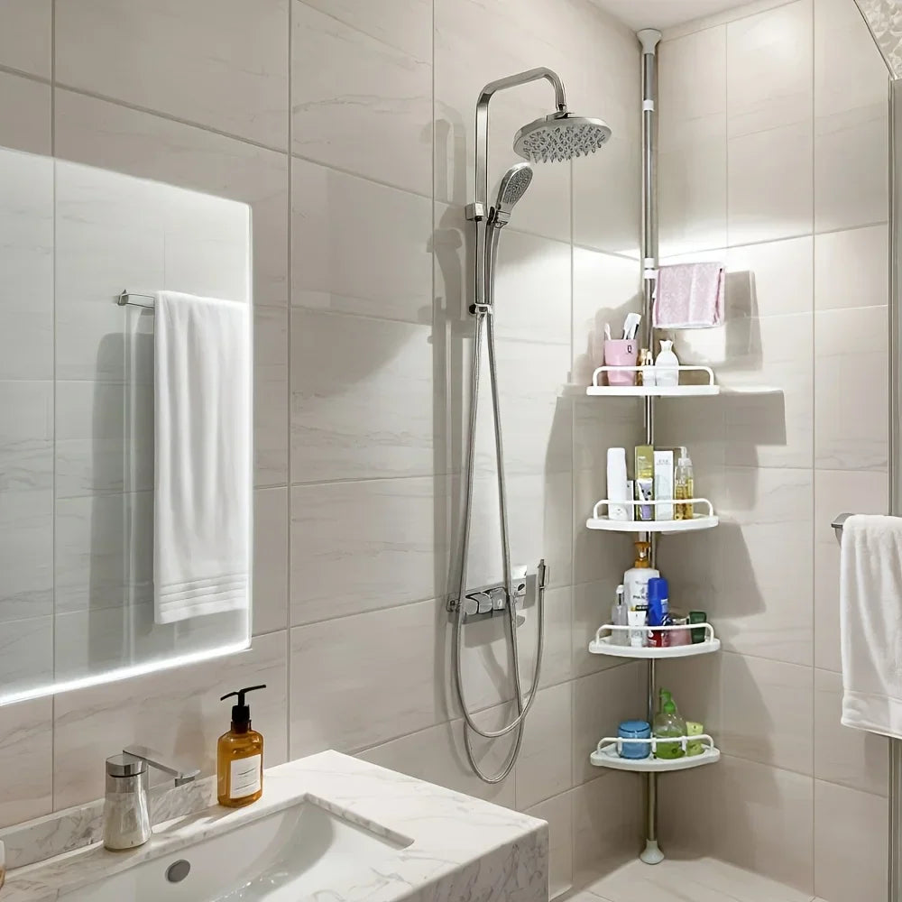 FlexiSpace™ | Werkzeugfreie, anpassbare Aufbewahrung für ein aufgeräumtes Badezimmer