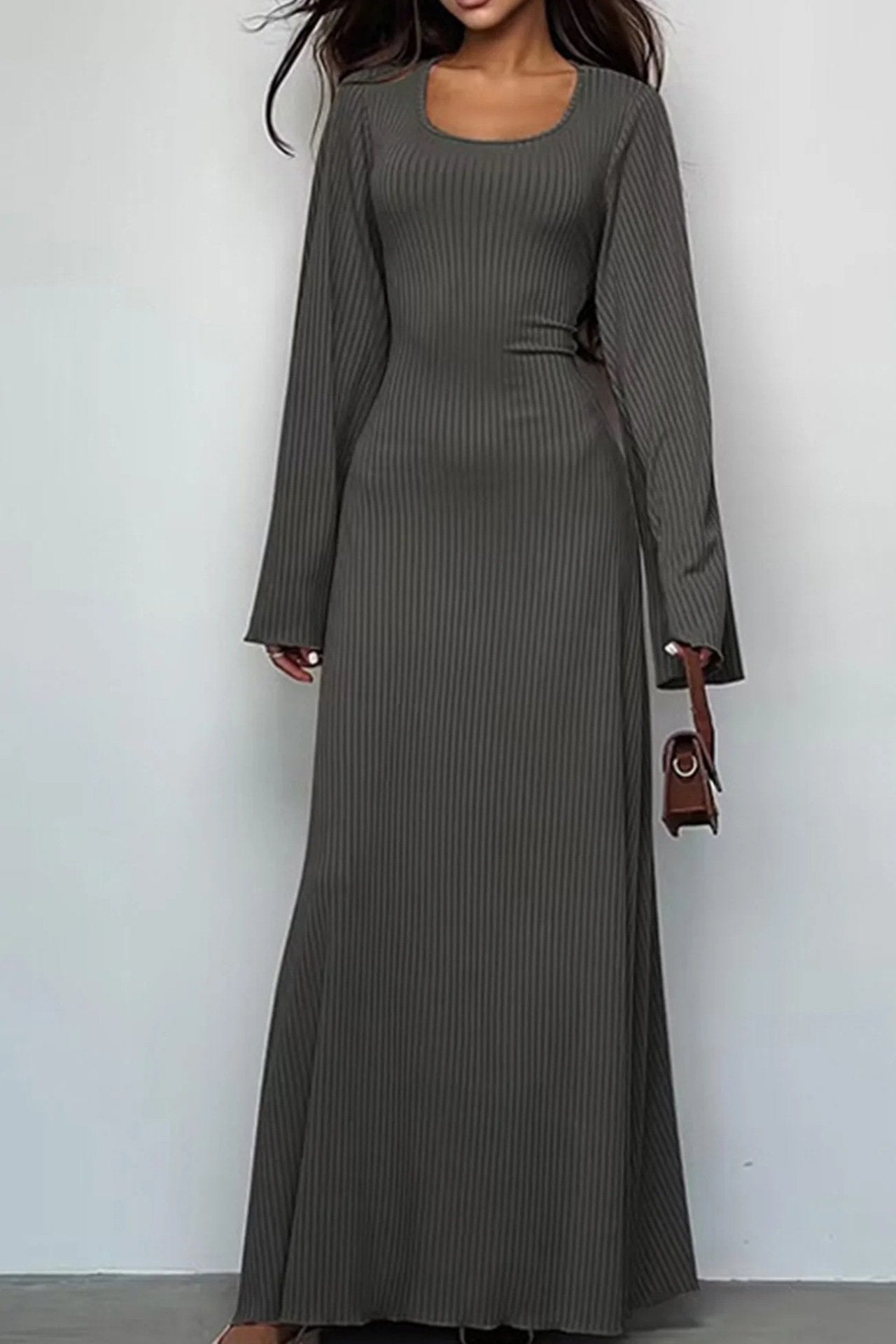 Veerle™ - Langärmeliges, Geteiltes, Lockeres Freizeitkleid (50% Rabatt)