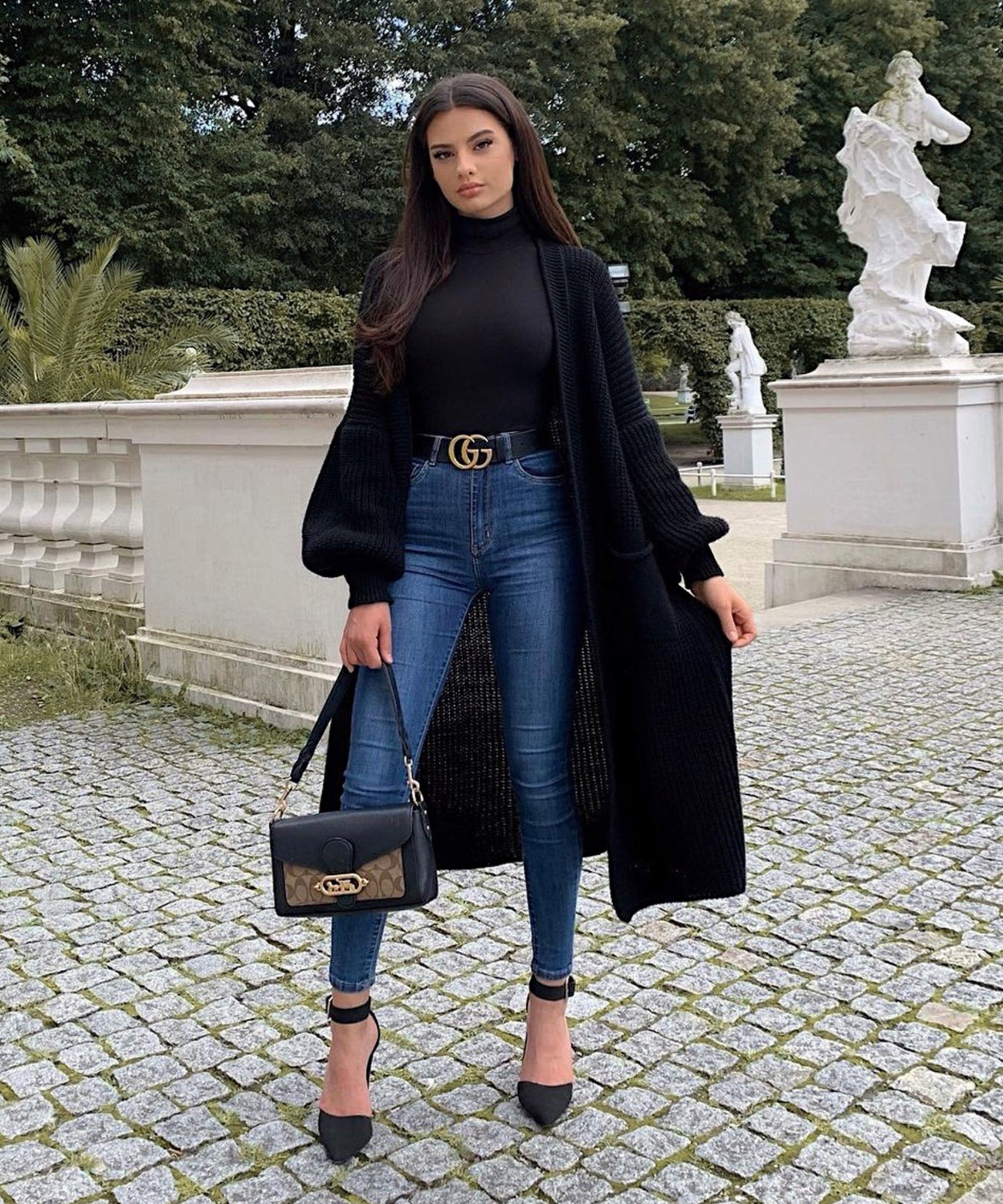 Cardigan Leilani Lang Schwarz