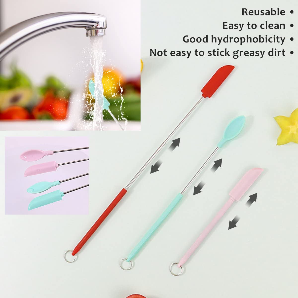 ScoopIt™ | Mini-Spatel mit langem Griff zum Erreichen jedes einzelnen Tropfens (1+1 GRATIS)