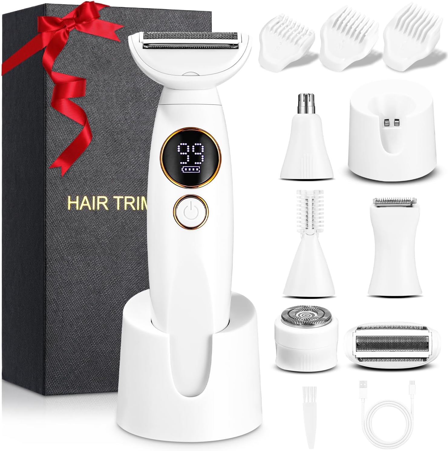 GlamGroom™ | Mühelose Haarentfernung mit vielseitigen Aufsätzen