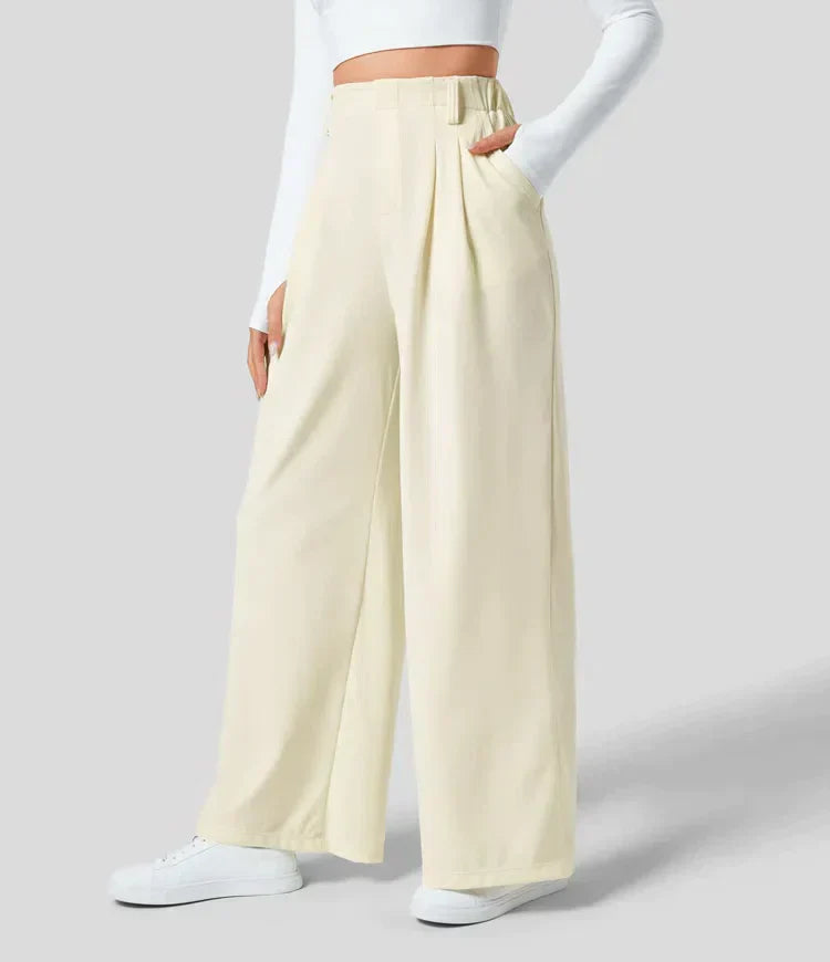 Rikke™ - Klassische Hose Mit Hoher Taille Und Weiten Beinen (50% RABATT)
