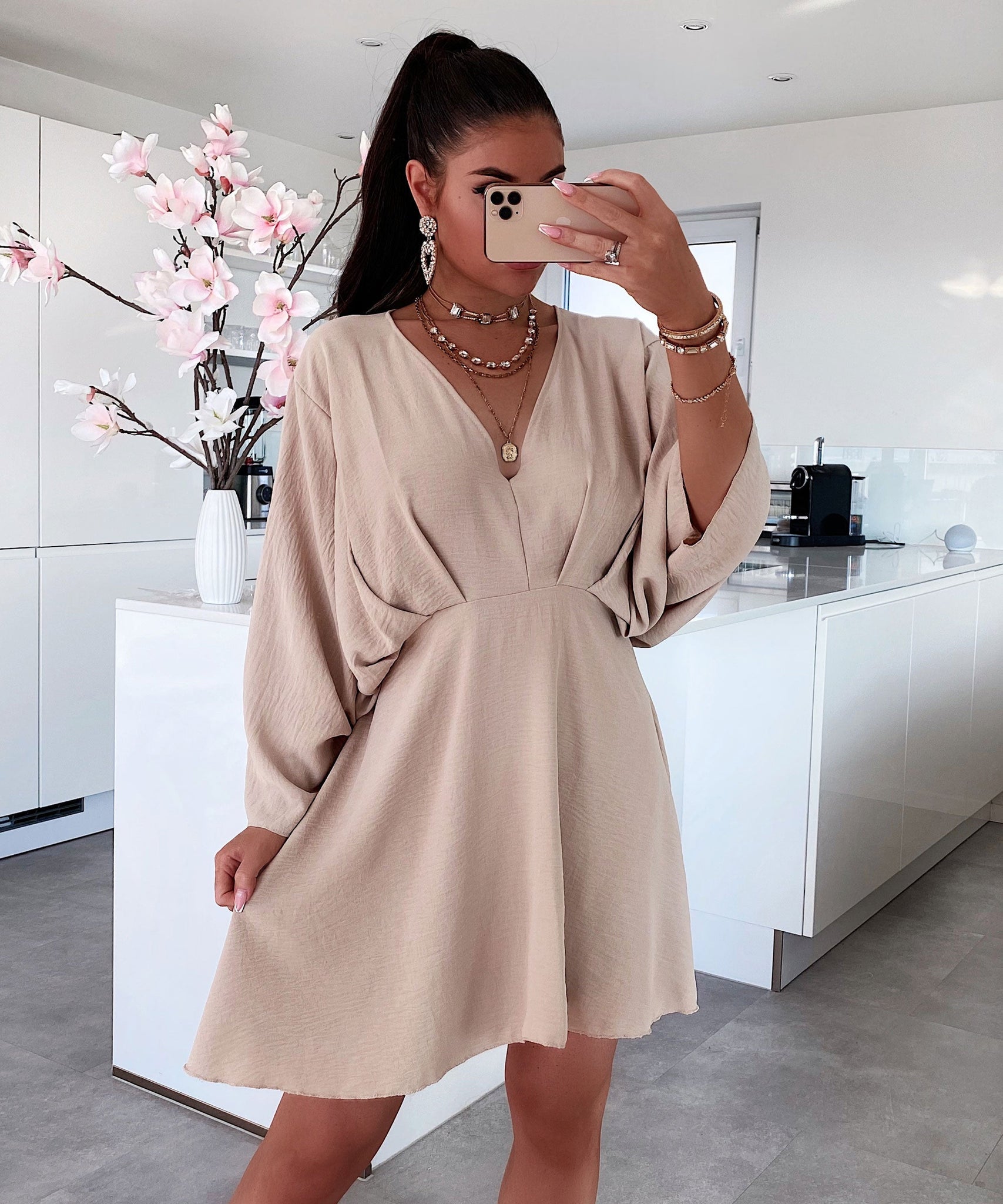 Kleid Cecil Beige
