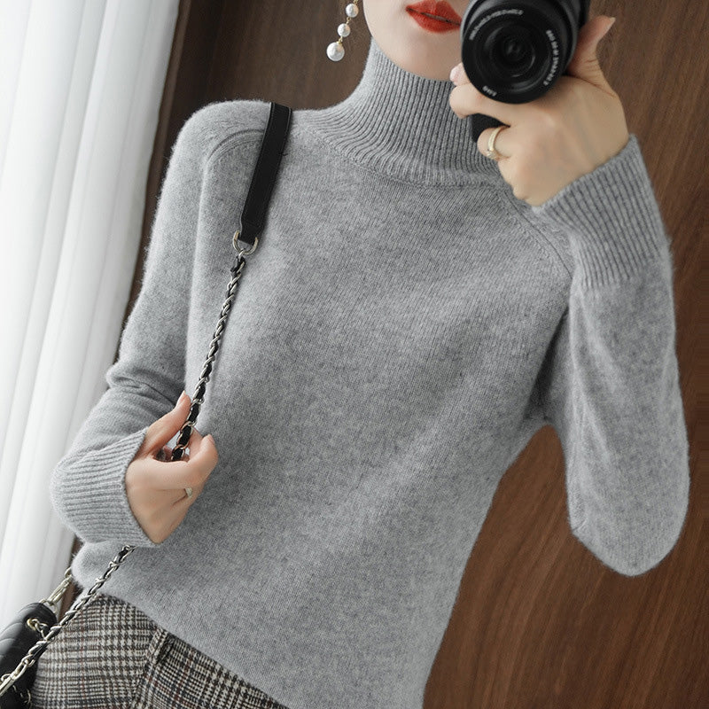 Veera™ - Solider Rollkragenpullover für Damen (50% Rabatt)