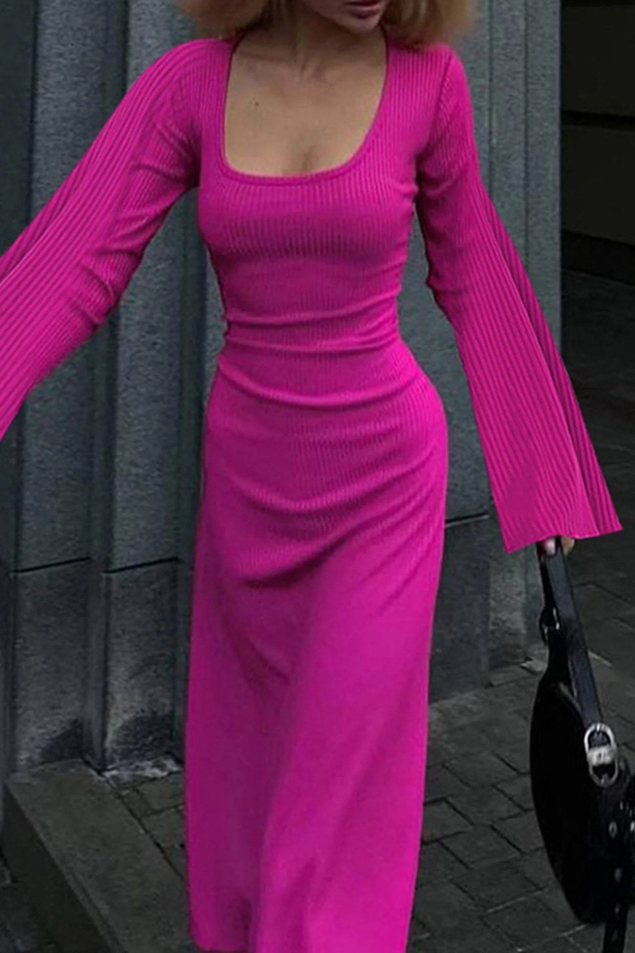 Veerle™ - Langärmeliges, Geteiltes, Lockeres Freizeitkleid (50% Rabatt)