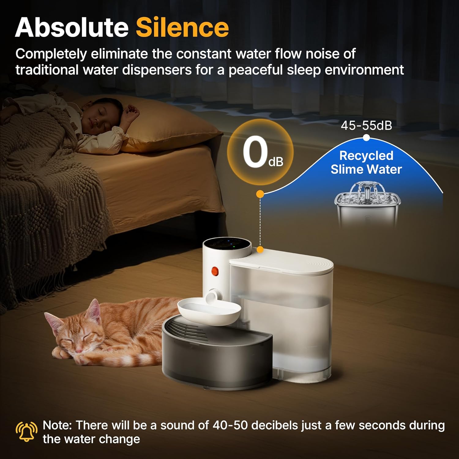 AquaPaws™ | Mühelose Flüssigkeitszufuhr mit intelligenter Abfalltrennung für glückliche Haustiere