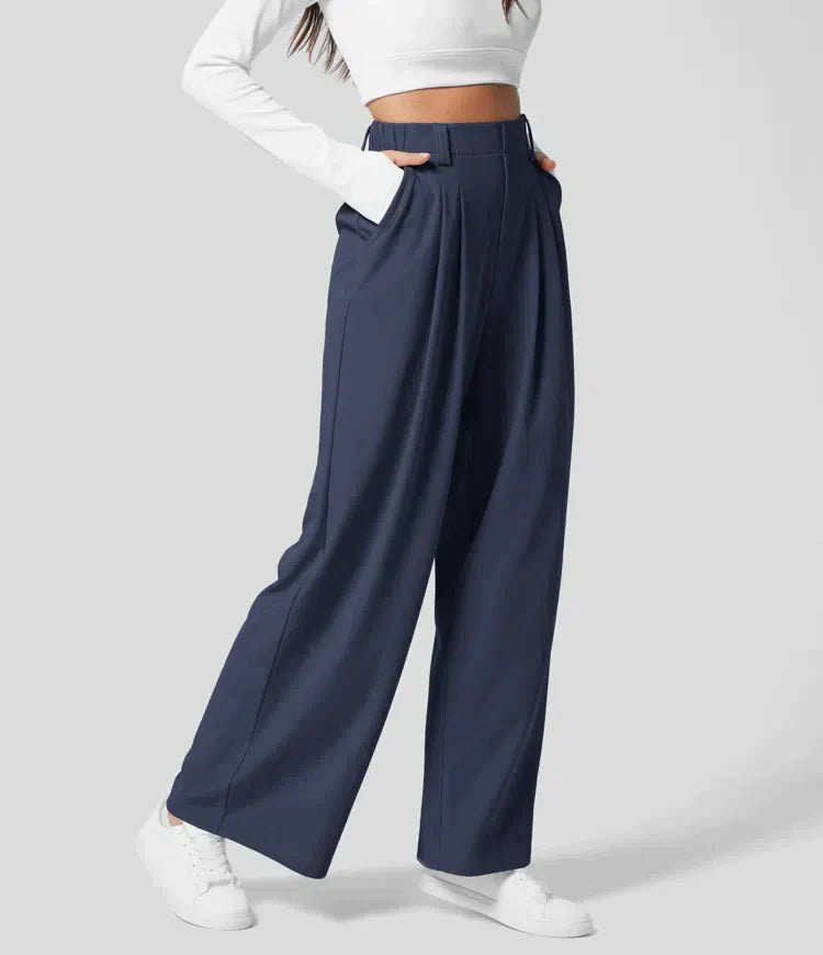 Rikke™ - Klassische Hose Mit Hoher Taille Und Weiten Beinen (50% RABATT)