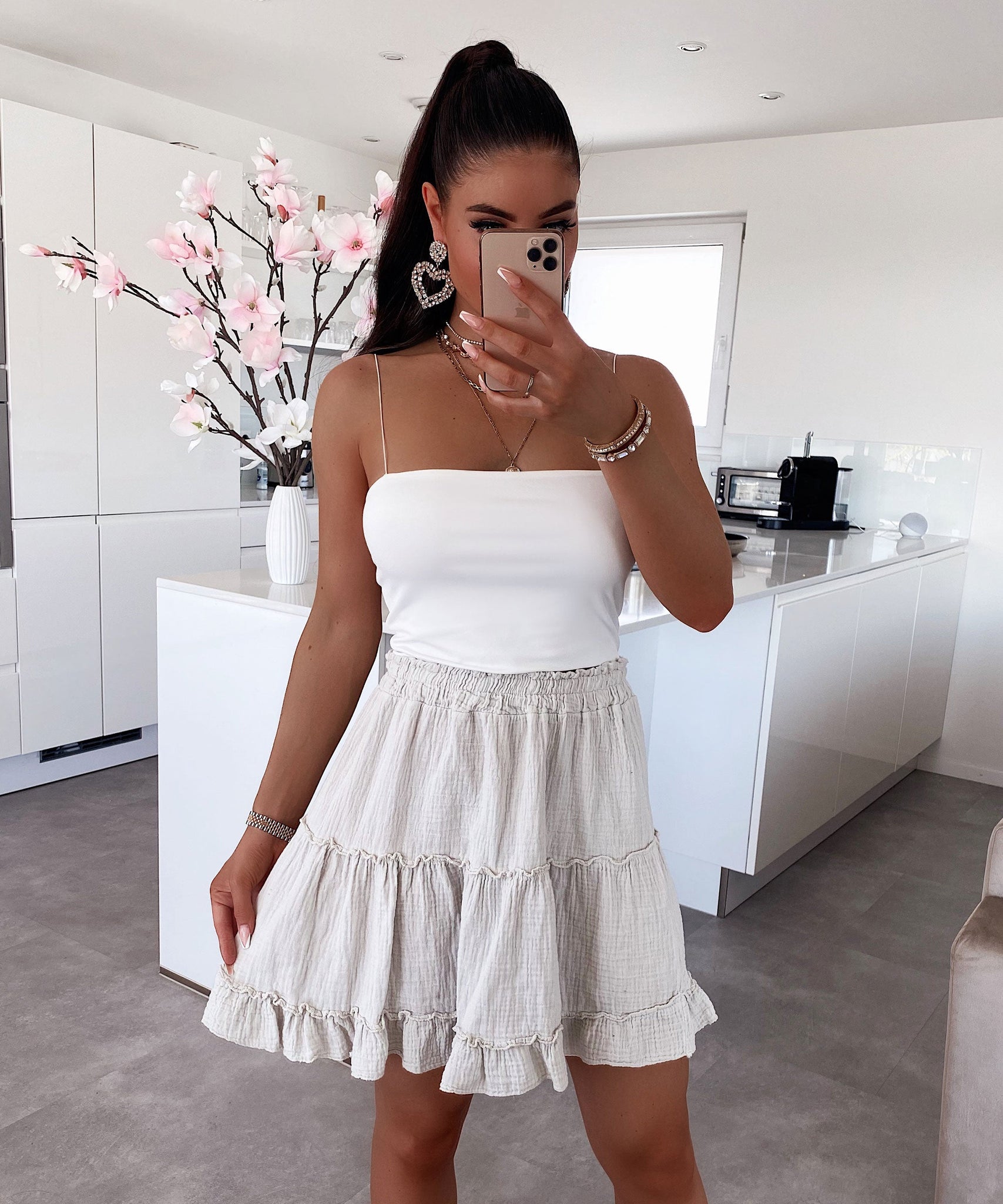 Musselin Rock Ines Beige