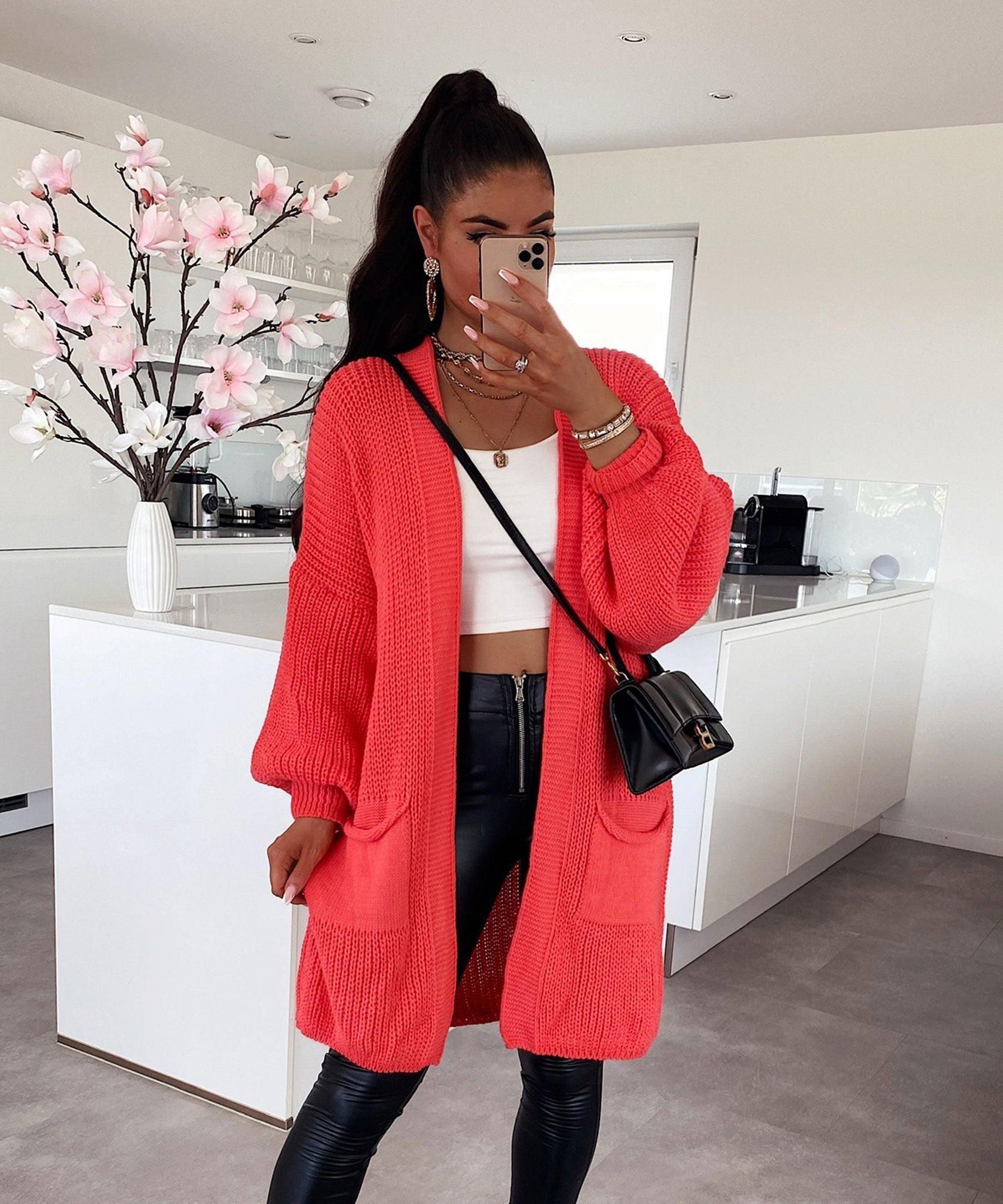 Cardigan Leilani Kurz Koralle