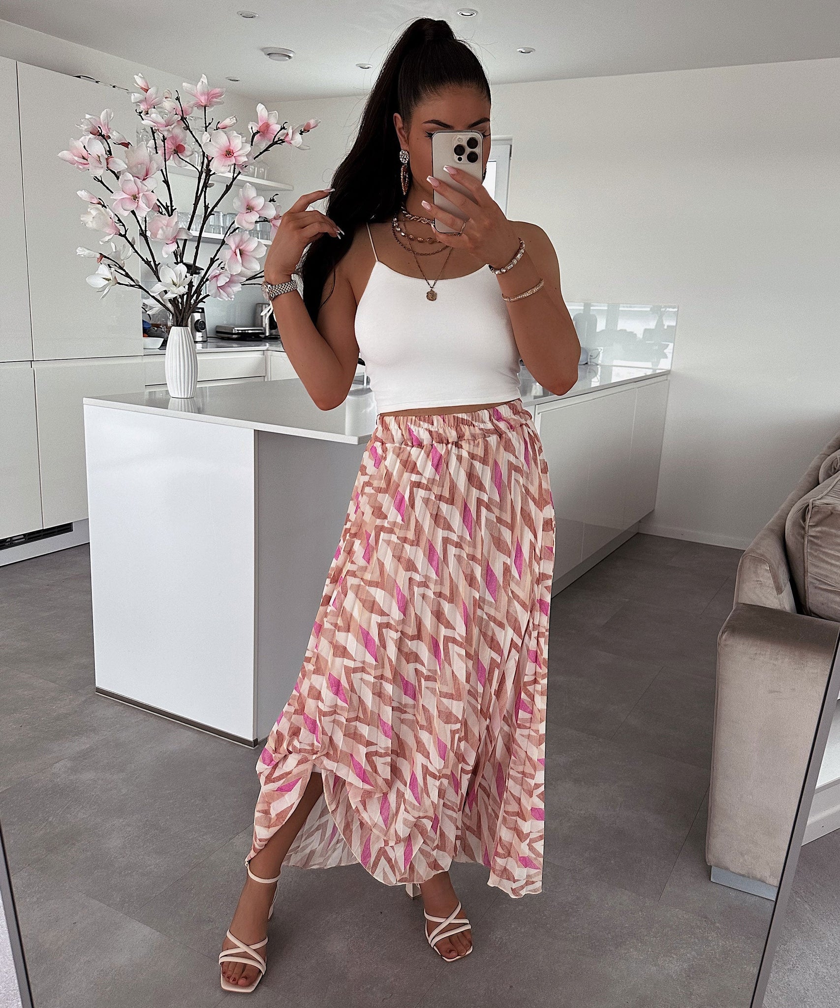 Maxi Rock Micaela Camel