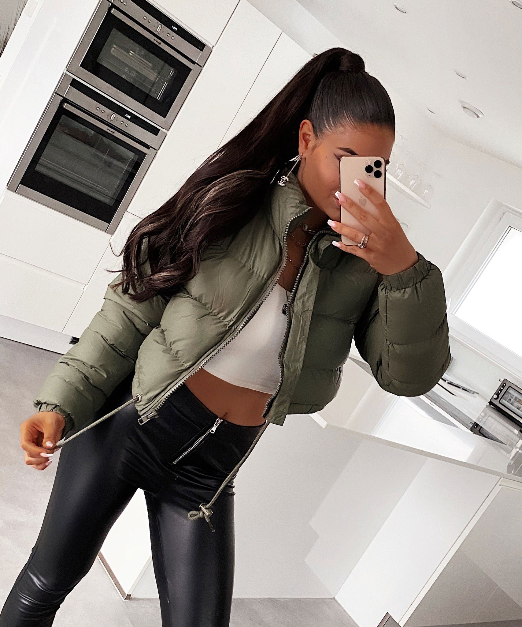 Crop Jacke Avianna Khaki