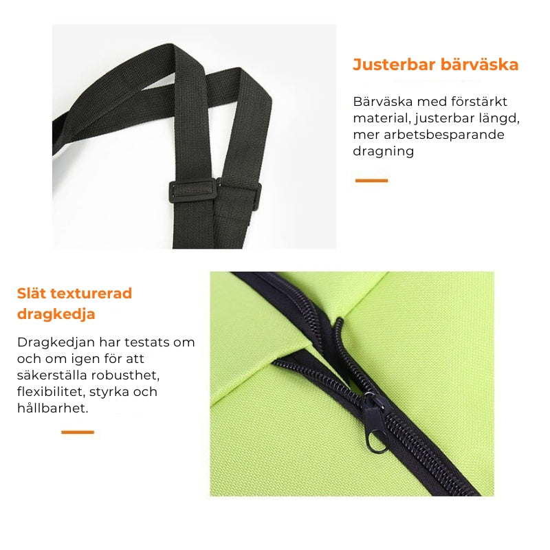 RollEase™ | Mühelose Verwandlung von der Handtasche zum Trolley