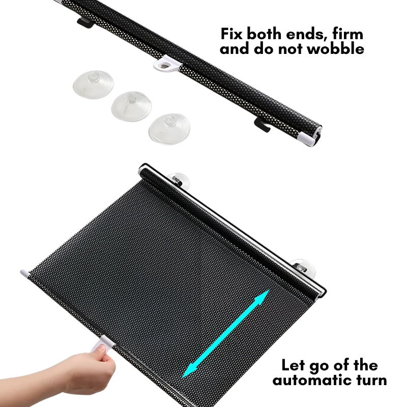 SunGuard™ | Sicherer Sonnenschutz mit Saugnäpfen für eine einfache Installation an jedem Ort