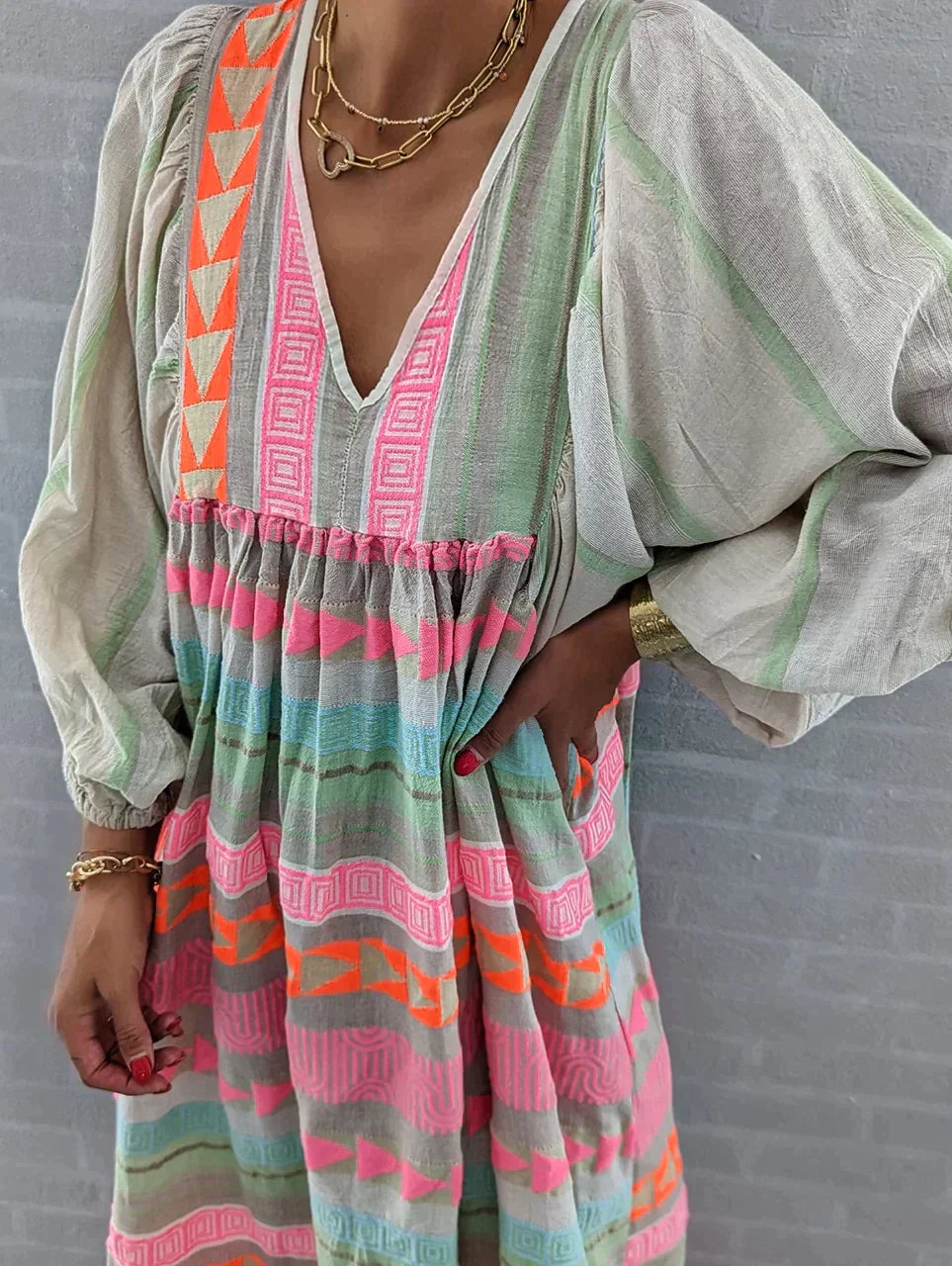 Olivia™ Buntes Sommerkleid (50% Rabatt)