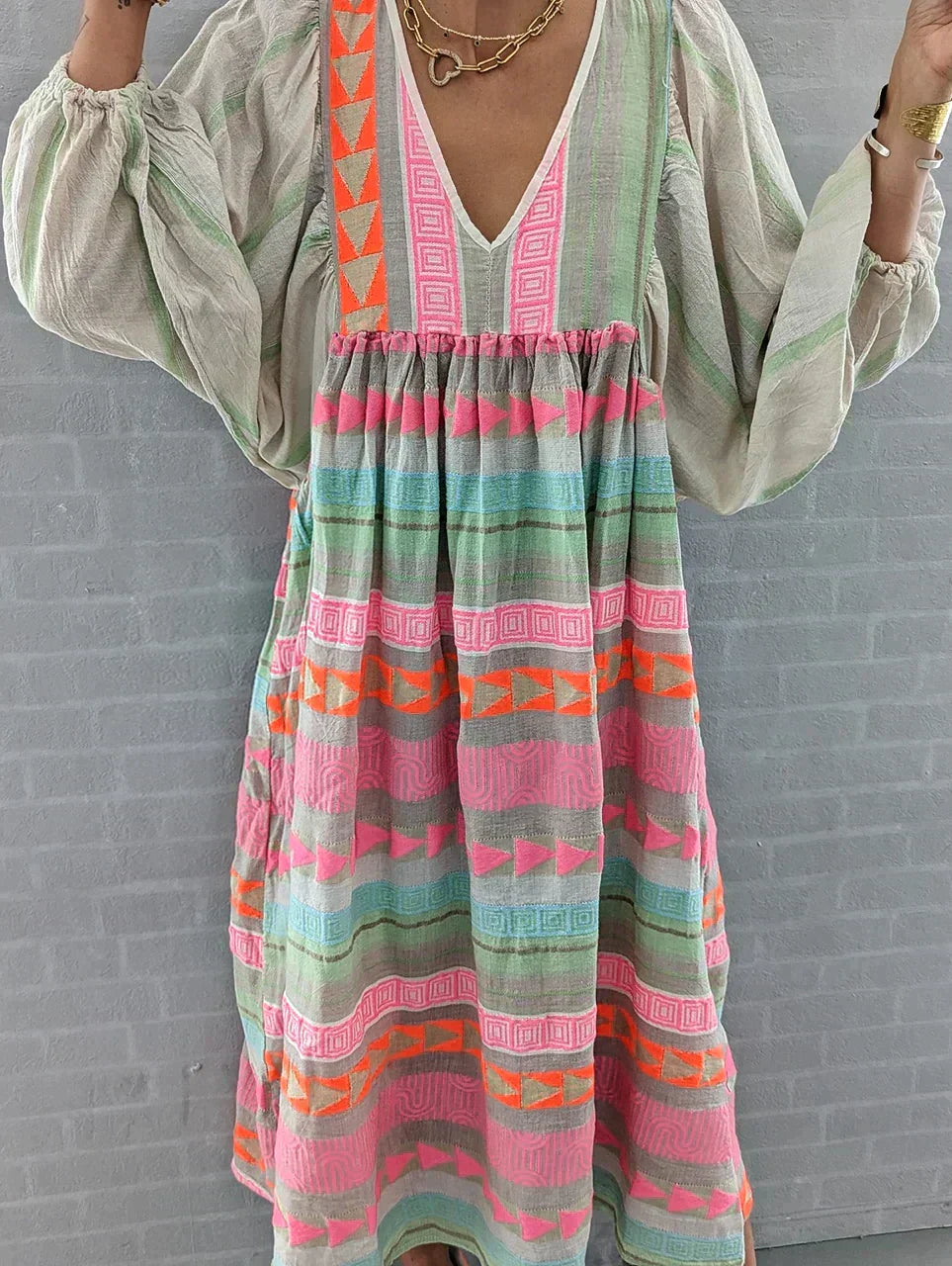 Olivia™ Buntes Sommerkleid (50% Rabatt)