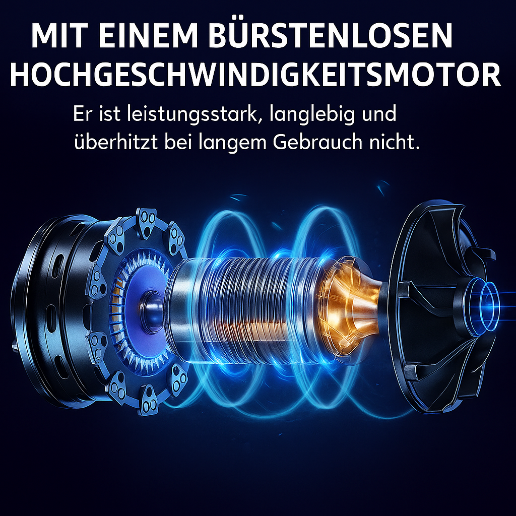 BladBreeze™ – Kabelloses Gebläse für das blitzschnelle Entfernen von Laub, Schmutz, Staub und Alltagsabfällen