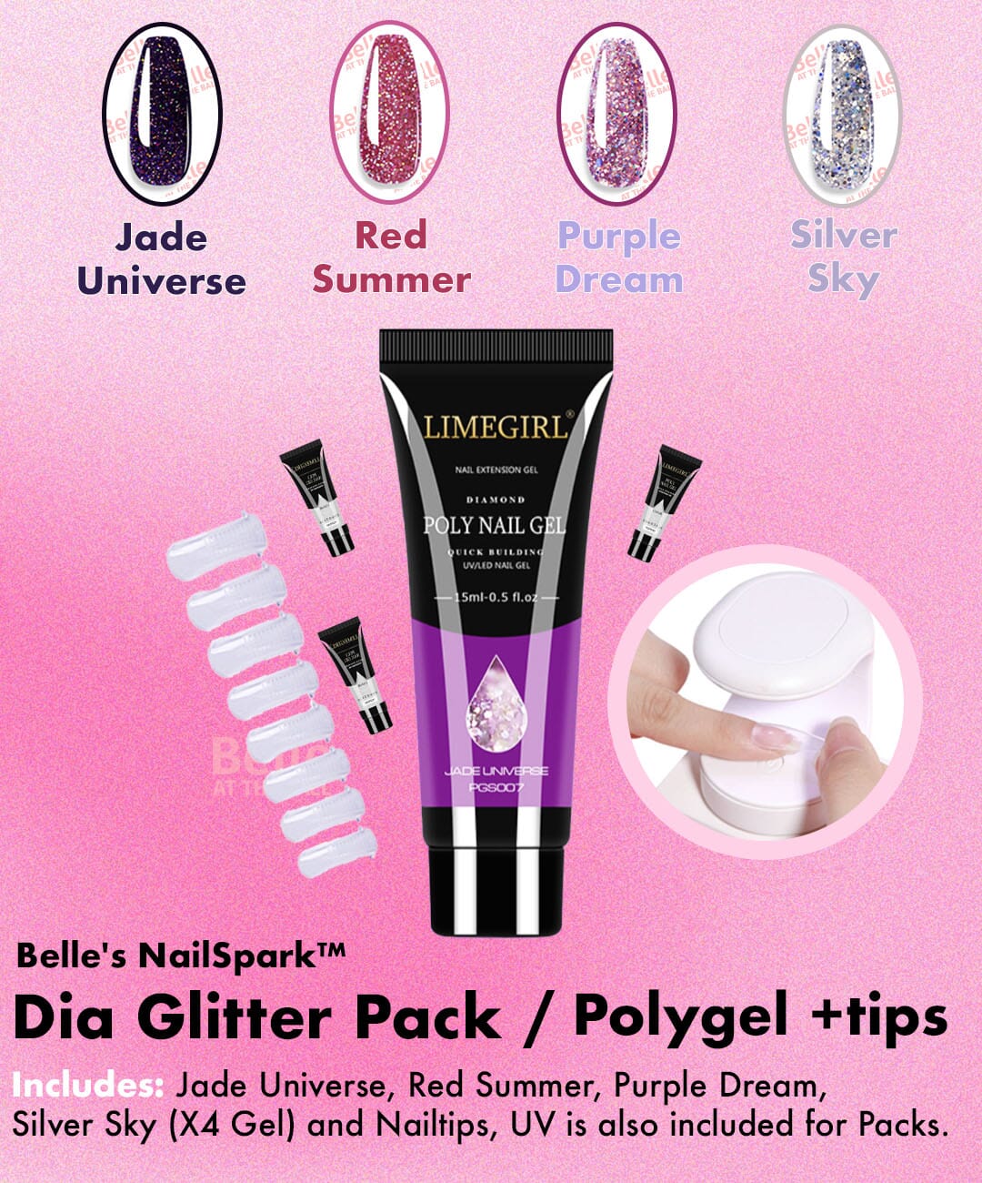 Linnea™ - Polygel Einfaches Nagelset (50% RABATT)