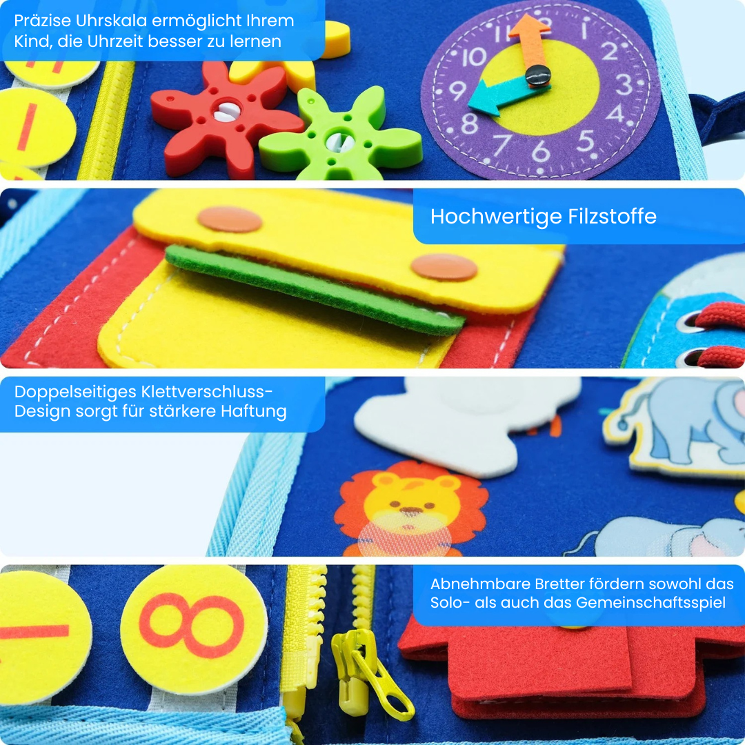 MiniMind™ | Preschool Learning Sensory Board für Autismus-freundliche Fähigkeitsentwicklung