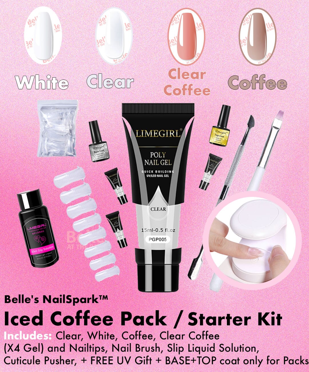 Linnea™ - Polygel Einfaches Nagelset (50% RABATT)