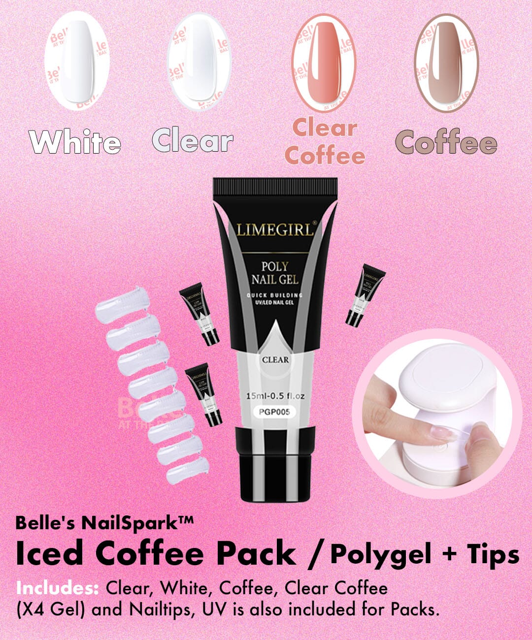 Linnea™ - Polygel Einfaches Nagelset (50% RABATT)