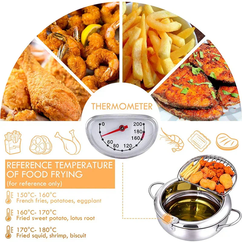 ChefFry™ - Edelstahl-Fritteuse mit Thermometer (50% RABATT)