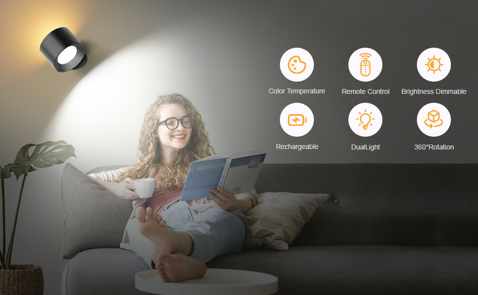 WallLamp™ - Berührungs- und ferngesteuerte LED (50% RABATT)