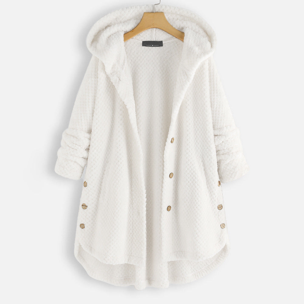 Ksenia™ - Übergroße Sammet-Huva-Jacka (50 % RABATT)