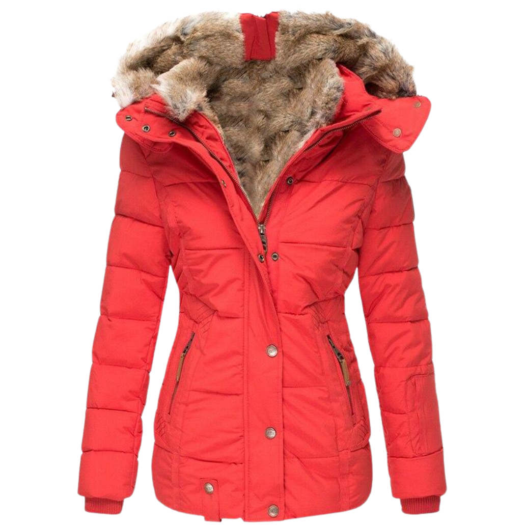 Solène™ - Lässiger Pelzmantel mit Kapuze  (50% RABATT)