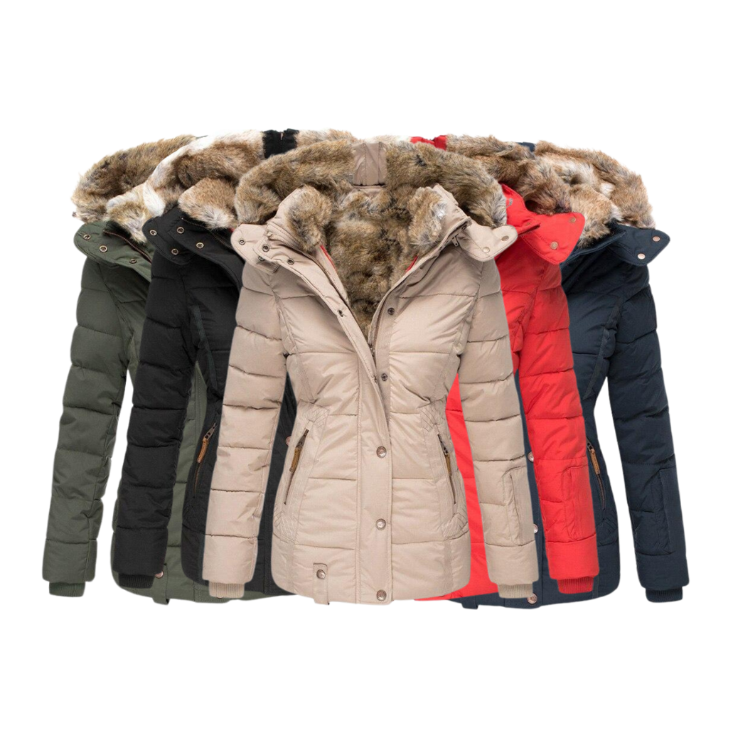 Solène™ - Lässiger Pelzmantel mit Kapuze  (50% RABATT)
